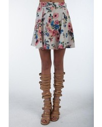 Ppla Floral Skater Skirt