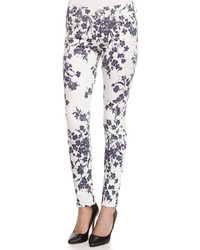7 For All Mankind The Ankle Floral Print Skinny Fit Jeans