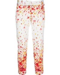 Blugirl Cropped Floral Print Trouser