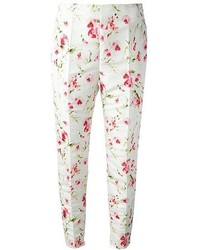 RED Valentino Cropped Floral Print Trouser