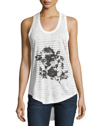Haute Hippie In Pursuit Of Happiness Floral Tank White