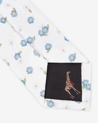 Ted Baker Exoite Floral Print Skinny Tie