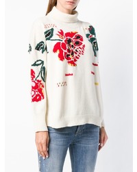 Ermanno Scervino Floral Pattern Knit Sweater