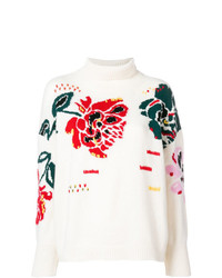 Ermanno Scervino Floral Pattern Knit Sweater