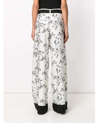 Ann Demeulemeester Blanche Floral Print Palazzo Pants