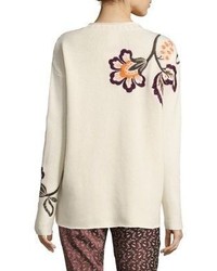 Etro Wool Cashmere Floral Sweater