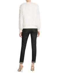 Valentino Cashmere And Shearling Cardigan
