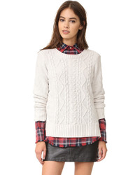 BB Dakota Aries Chenille Cable Sweater