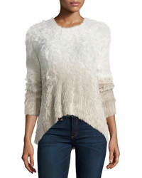 Generation Love Camille Long Sleeve Ombre Sweater White