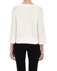 Tess Giberson Crop Sweater White