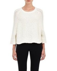 Tess Giberson Crop Sweater White