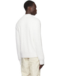 Craig Green White Fluffy Sweater