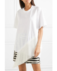 MARQUES ALMEIDA Oversized Fringed Cotton Jersey T Shirt
