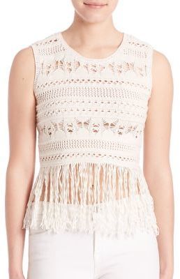 bcbg crochet top