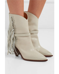 Isabel Marant Loffen Fringed Leather Ankle Boots