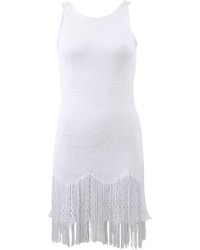 Cecilia Prado Fringe Bottom Knit Dress