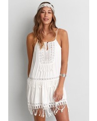 American Eagle Outfitters O Tiered Fringe Shift Dress