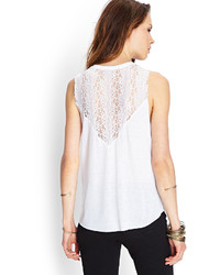 Forever 21 Knotted Fringe Tank Top
