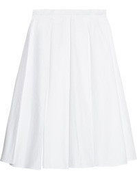 J.W.Anderson Pleated Cotton Jacquard Midi Skirt