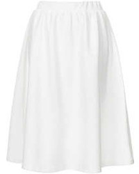 Topshop Texture Jersey Midi Skirt