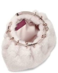 Valentino Bepop Mink Fur Loop Clutch