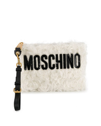 Moschino Textured Clutch Bag