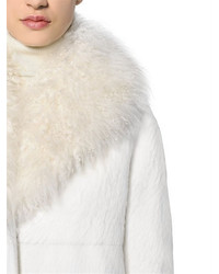 Moncler Gamme Rouge Alpaca Fur Wool Coat