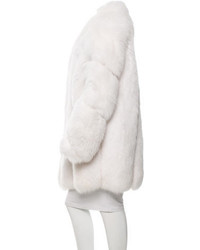 Salvatore Ferragamo Arctic Snow Fox Coat W Tags