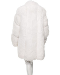 Salvatore Ferragamo Arctic Snow Fox Coat W Tags