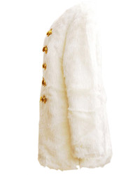 Choies Vintage Napoleonic Faux Fur Coat
