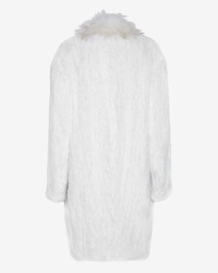 Elizabeth and James Holland Rabbit Fur Long Coat