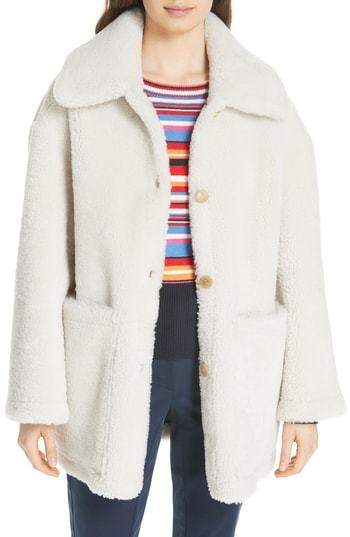 Tory Burch Oliver Genuine Shearling Coat, $1,998 | Nordstrom | Lookastic