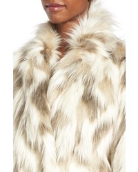 Tahari Phoebe Multicolor Faux Fur Coat
