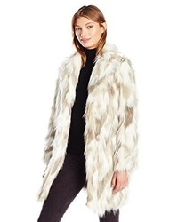 T Tahari Phoebe Oversized Faux Fur Coat