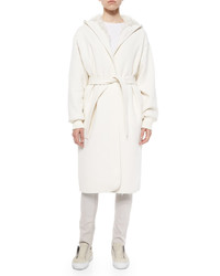 Helmut Lang Reversible Faux Fur Lined Long Coat