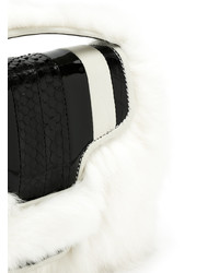 Andrea Bogosian Bicolour Fur Trim Shoulder Bag