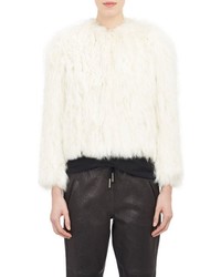 Isabel Marant Aggy Fur Jacket White