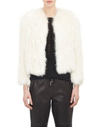 Isabel Marant Aggy Fur Jacket White