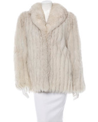 Fur Fox Fur Shawl Collar Jacket