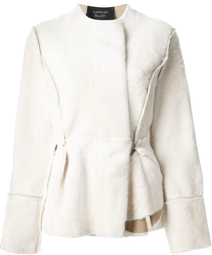 Lanvin Short Shearling Jacket, $6,145 | farfetch.com | Lookastic.com
