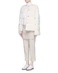 Yves Salomon Reversible Mink Fur Nylon Puffer Jacket