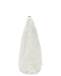 MM6 MAISON MARGIELA White Faux Fur Shopping Tote
