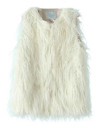 ChicNova Pure Color Imitated Fur Vest