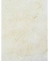 Choies White Faux Fur Cropped Waistcoat