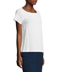 Eileen Fisher Geometric Voile Top