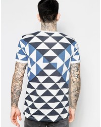 Scotch & Soda T Shirt With Geometric Allover Print