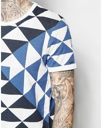 Scotch & Soda T Shirt With Geometric Allover Print