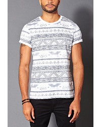 Forever 21 Tribal Print Cotton Tee