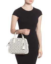 Kate Spade New York Cameron Street Perforated Little Babe Leather Satchel White