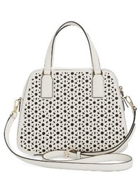 Kate Spade New York Cameron Street Perforated Little Babe Leather Satchel White